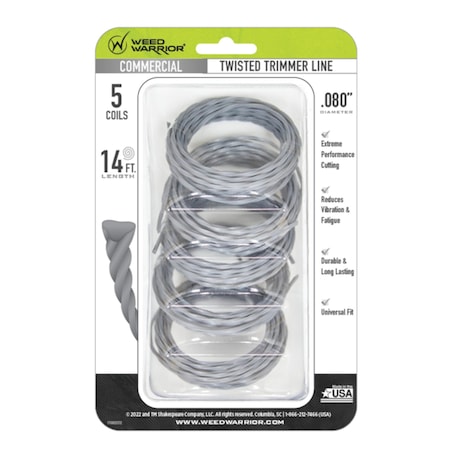 Weed Warrior Weed Warrior Commercial Grade .080 in. D X 14 ft. L Trimmer Line 17580